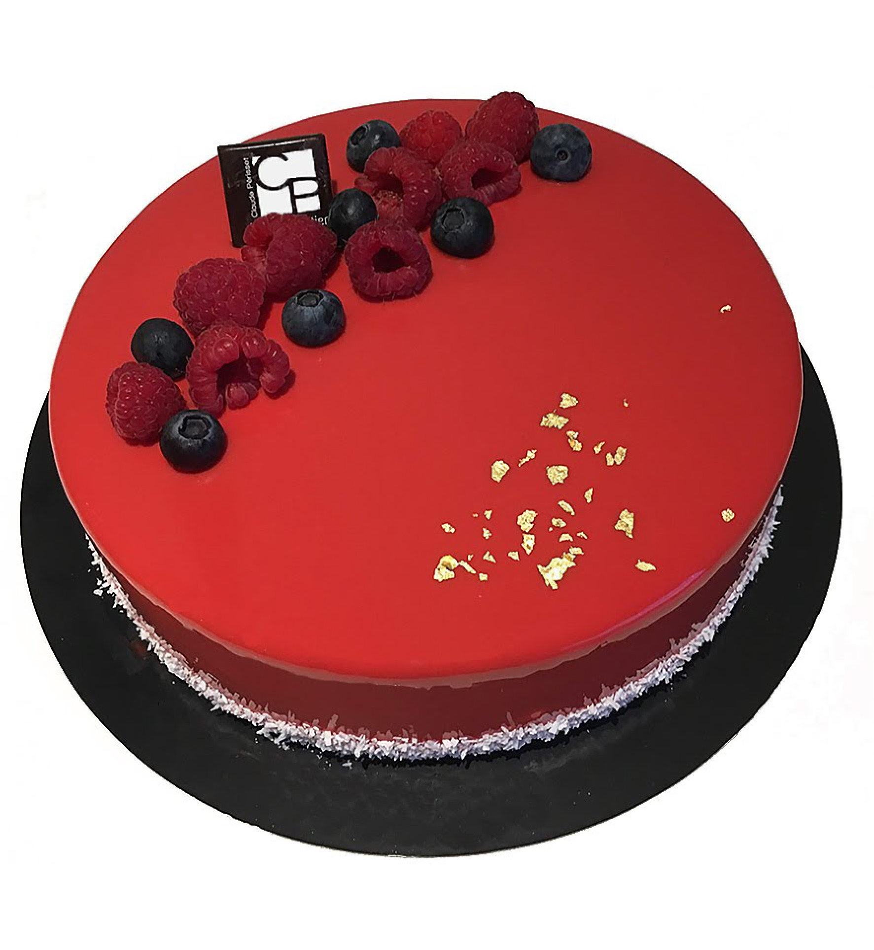 Gâteau anniversaire vanille-framboise / 12 parts • Mlles Gâteaux